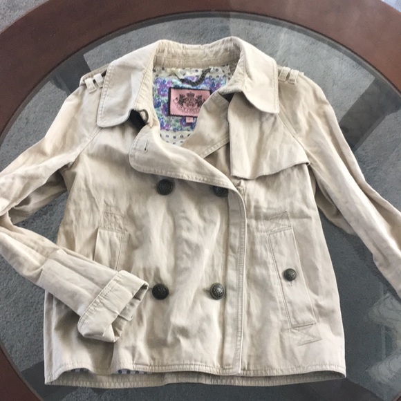 Juicy Couture Jackets & Blazers - Moto jacket Juicy Couture khaki host pick!!